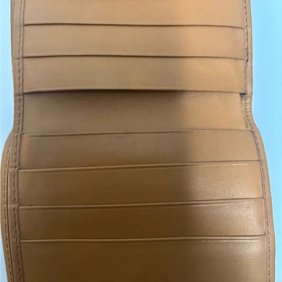 Celine Tan and Brown Unisex Wallet - Picture 4 of 5